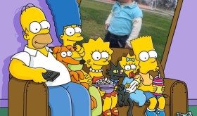 montaje con los Simpson