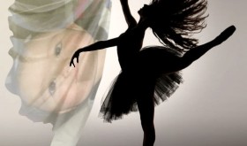 Fotomontaje con bailarina de ballet