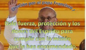 Tarjeta con oración a Francisco I