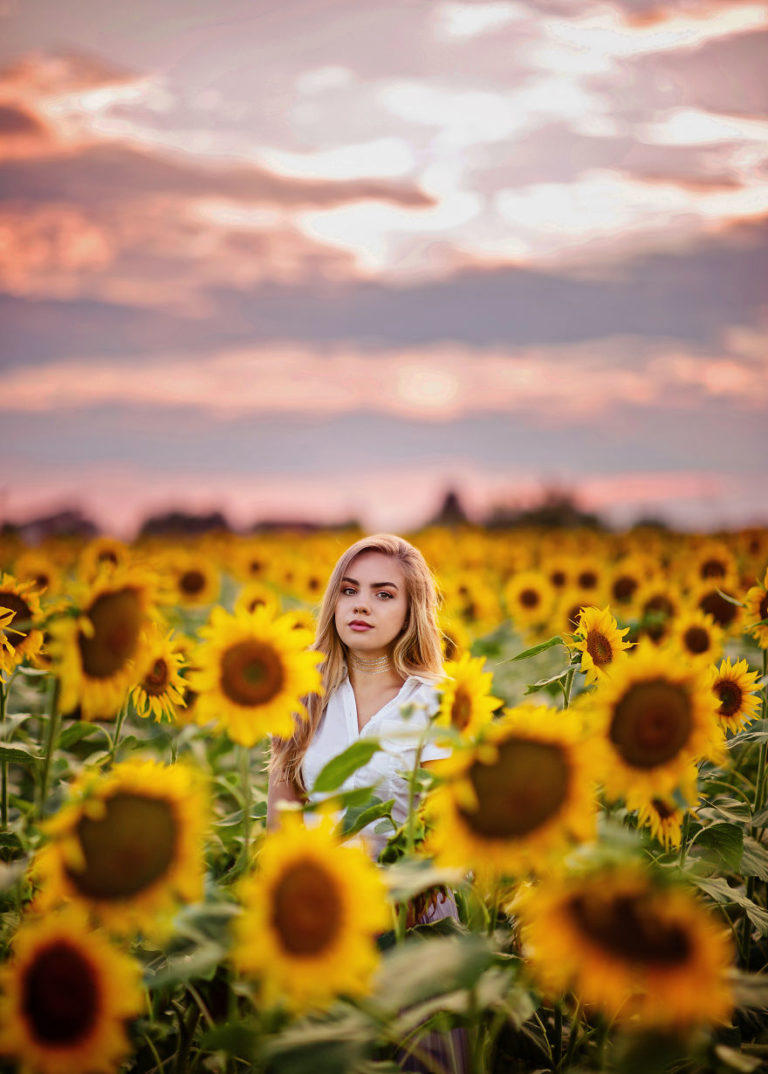 Retratos de ensueño inspirados en los girasoles - Programas para editar